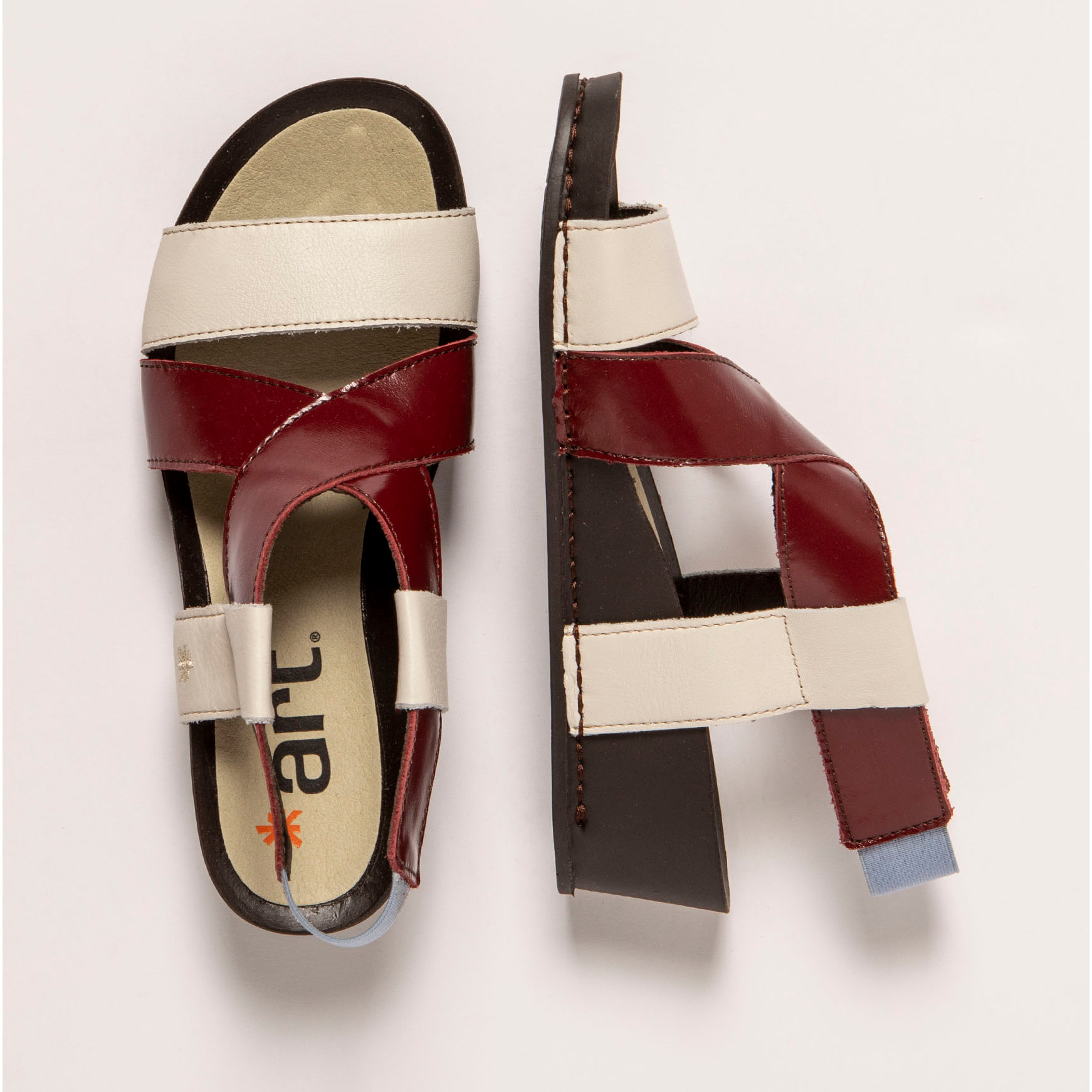 Sandalias 1944 MULTI CREAM-BURDEOS/ I IMAGINE color Cream-burdeos