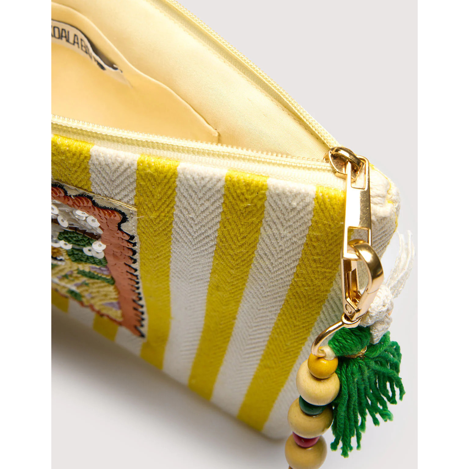 Bolso De Mano Amarillo Natural - 2flower Floc