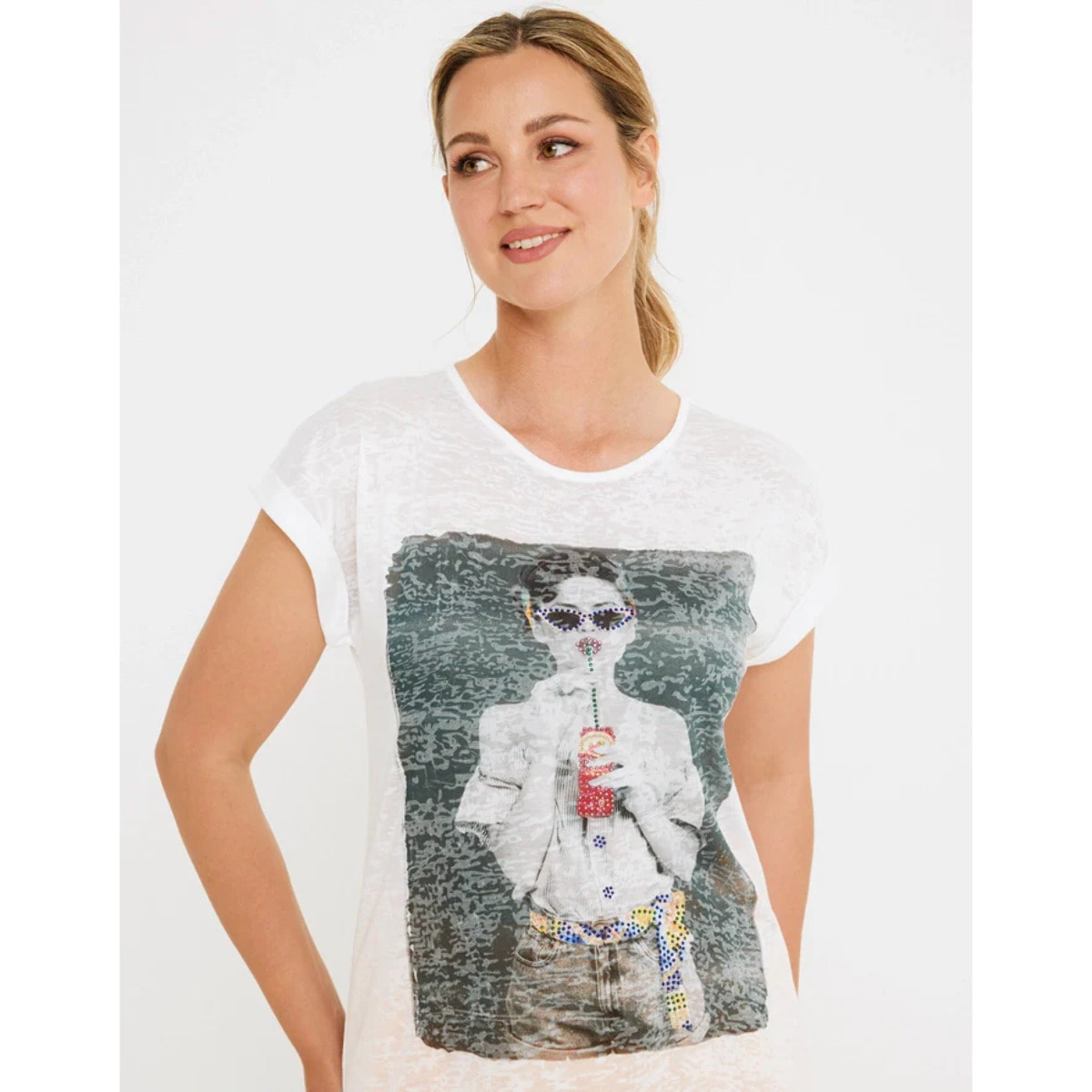 Camiseta Manga Corta Blanco - Gabeira