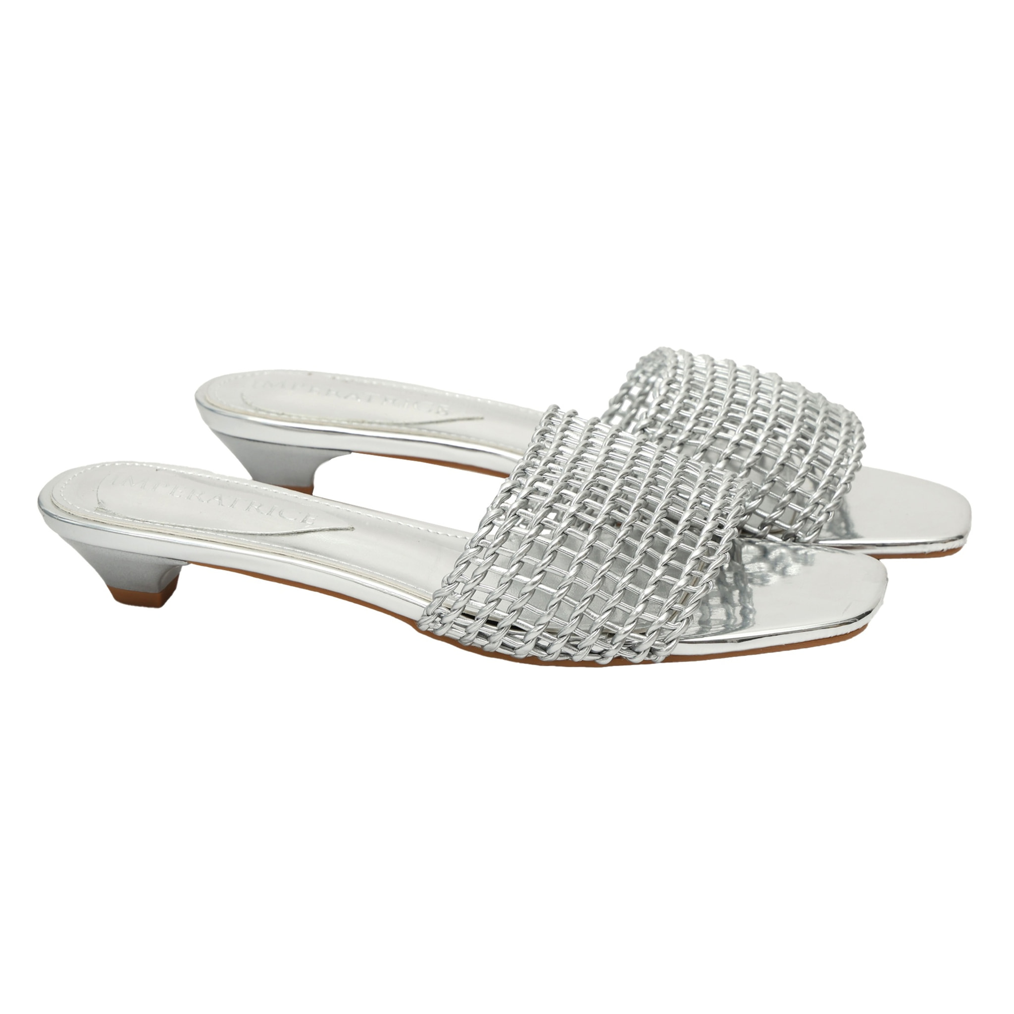 Ciabatta intreccio - tacco 3,5 cm