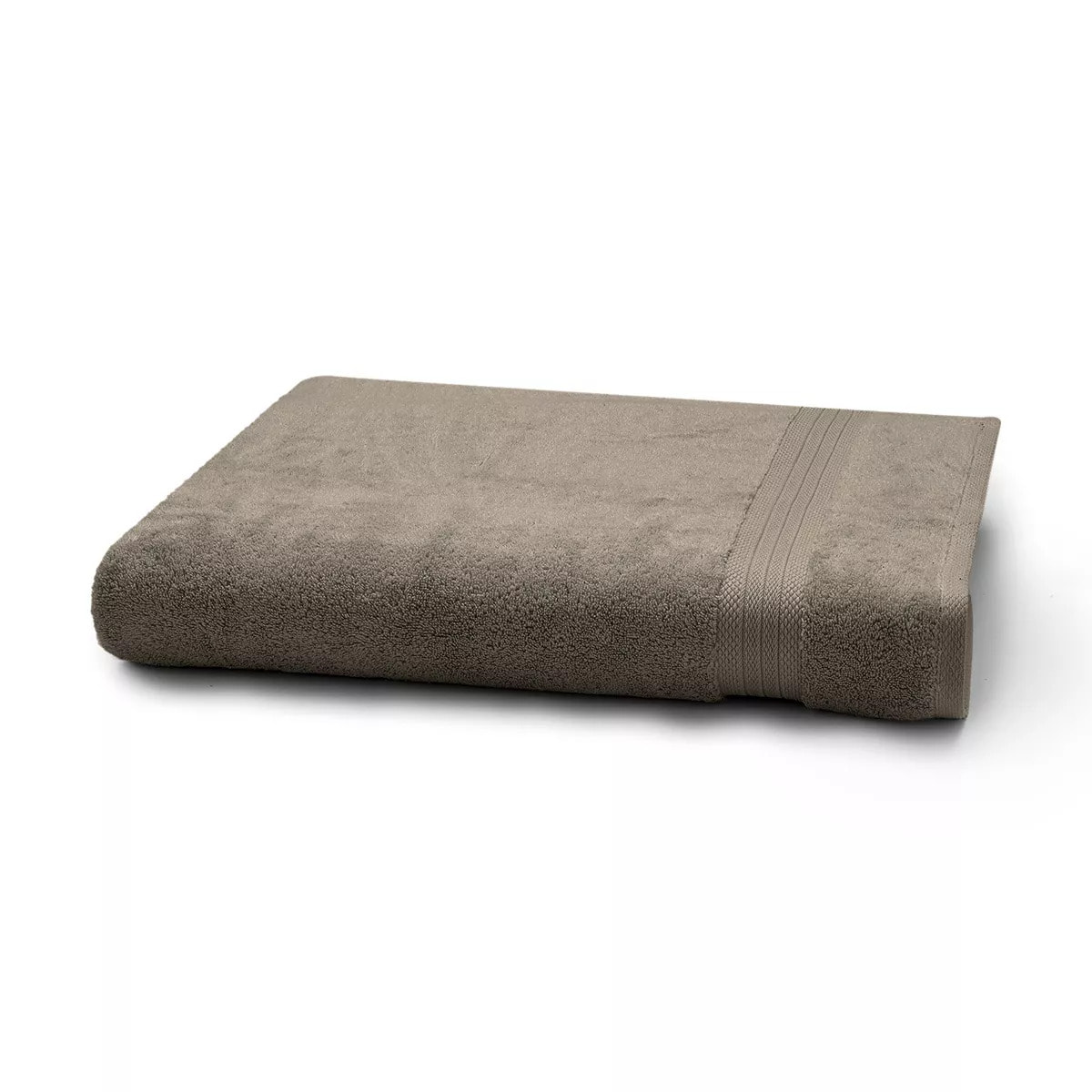 Drap de bain pur coton 550 g/m² uni beige Elea chataignes