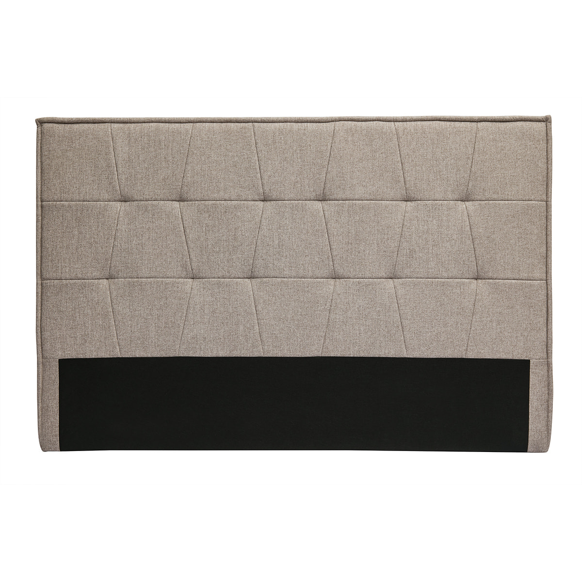 Tête de lit en tissu taupe L170 cm SUKA