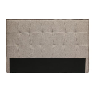 Tête de lit en tissu taupe L170 cm SUKA