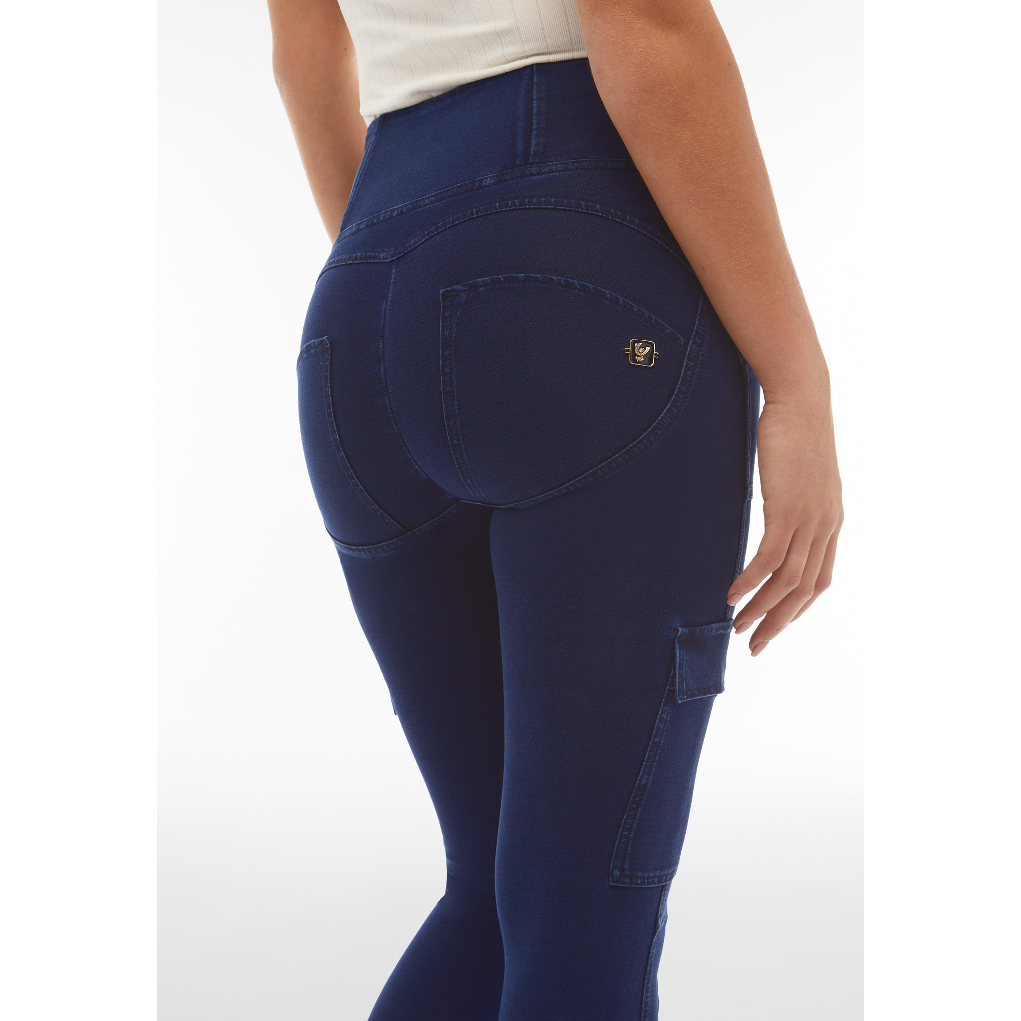 Jeggings WR.UP® stile cargo con vita alta e lunghezza 7/8