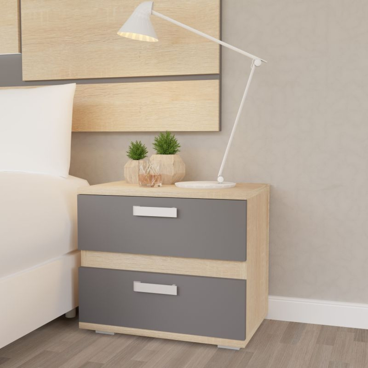 Dormitorio Ataneq Pure 5C Plus Cambria - Grafito