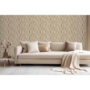 Papier peint effet lambris bois clair vertical