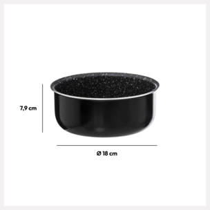 Casserole Aluminium pressé 18 cm Amovible
