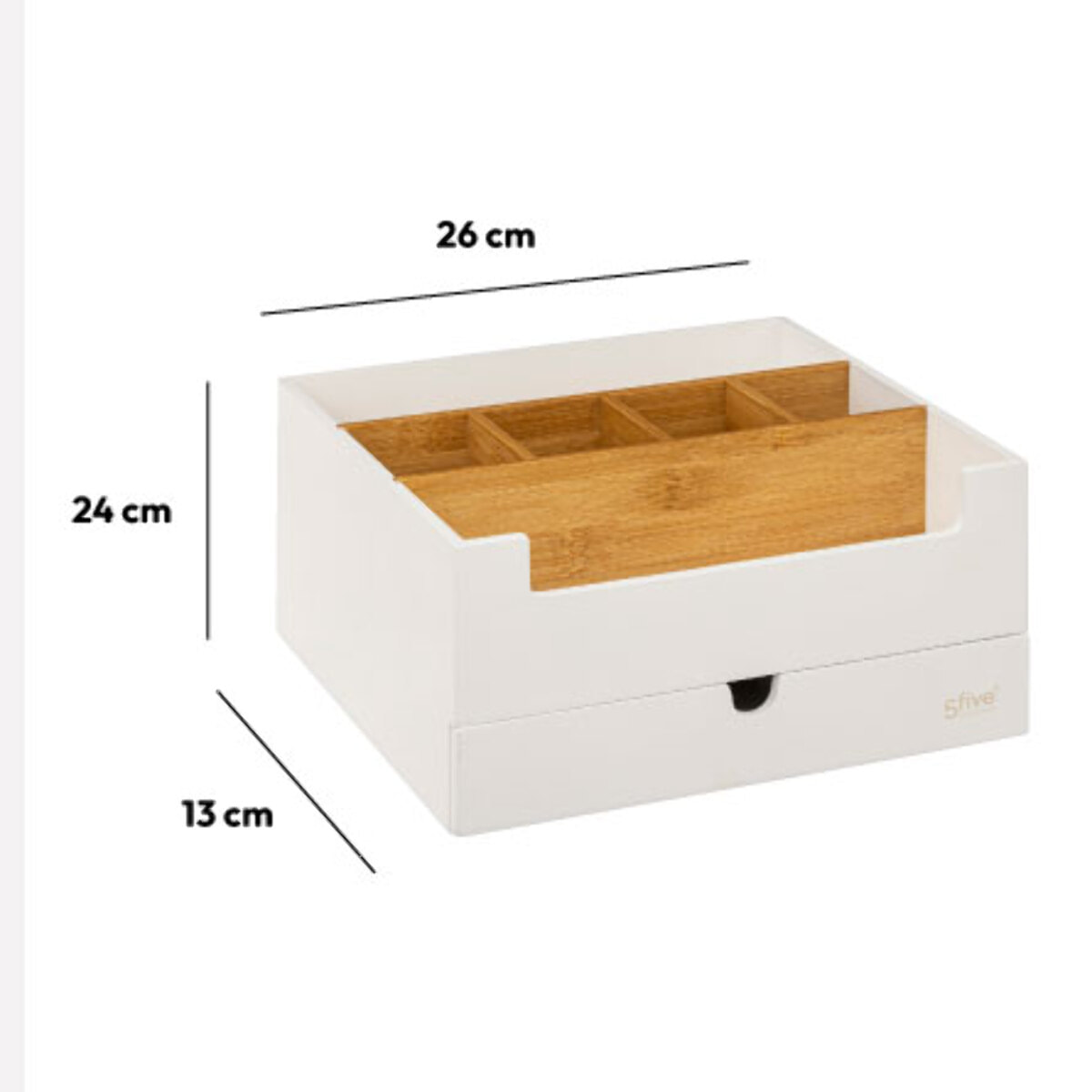 Organiseur 1 tiroir Blanc Naturéo