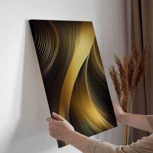 Tableau lignes dorées élégantes Toile imprimée