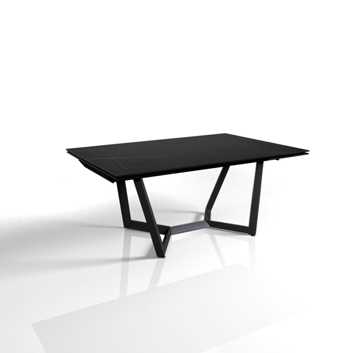 Tomasucci Table extensible LEO EVO MARBRE NOIR / GRIS