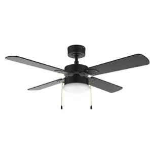 Cecotec Ventilador de techo con luz EnergySilence Aero 450 FullBlack Cecotec