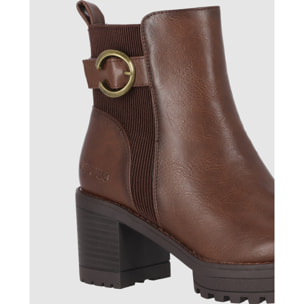 Botines - Marron - Tacón: 5 cm