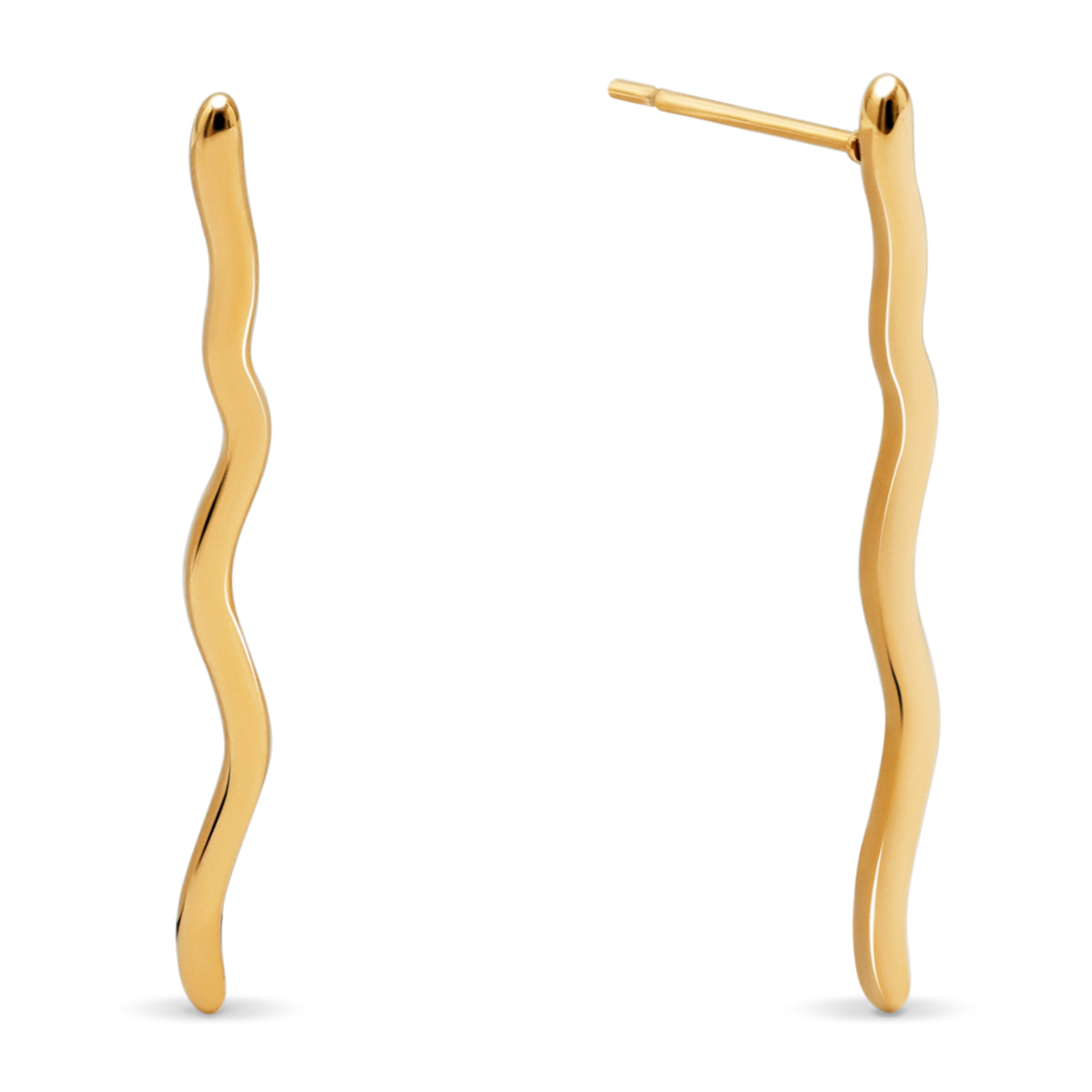 Orecchini Serpente Acciao Placcato Oro