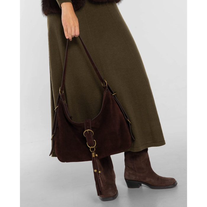 Bolso hobo de piel grande