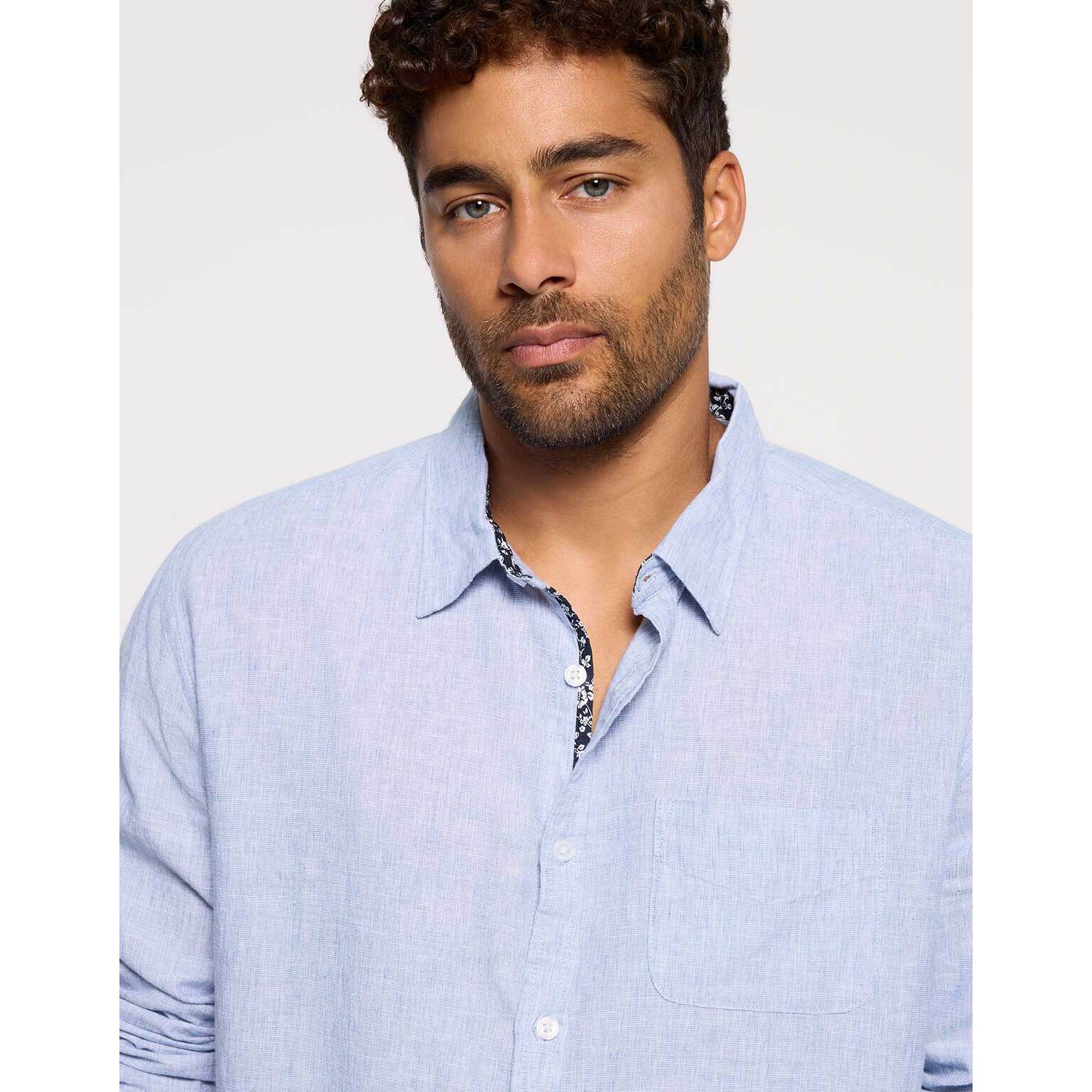 Camisa Manga Larga Azul - Sum