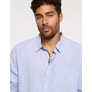 Camisa Manga Larga Azul - Sum