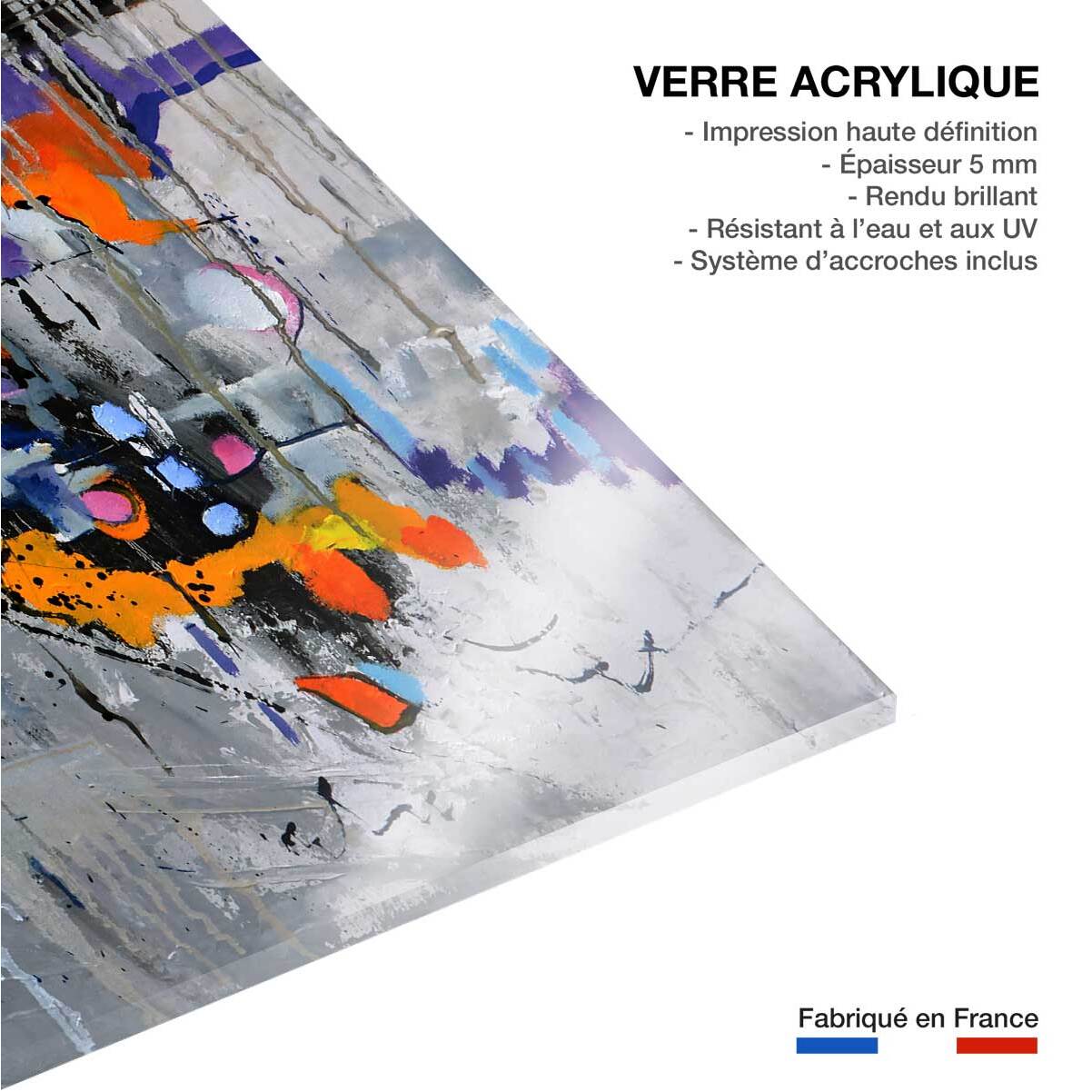Tableau abstraite city Tableau plexiglas