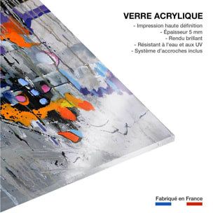 Tableau abstraite city Tableau plexiglas