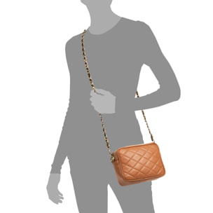 Cleopatra Bolso bandolera Mujer.Piel auténtica Piel Acolchada