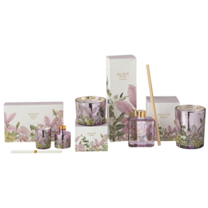 J-Line bougie parfumée + bâtonnets parfumés Walk In The Woods - rose - set cadeau