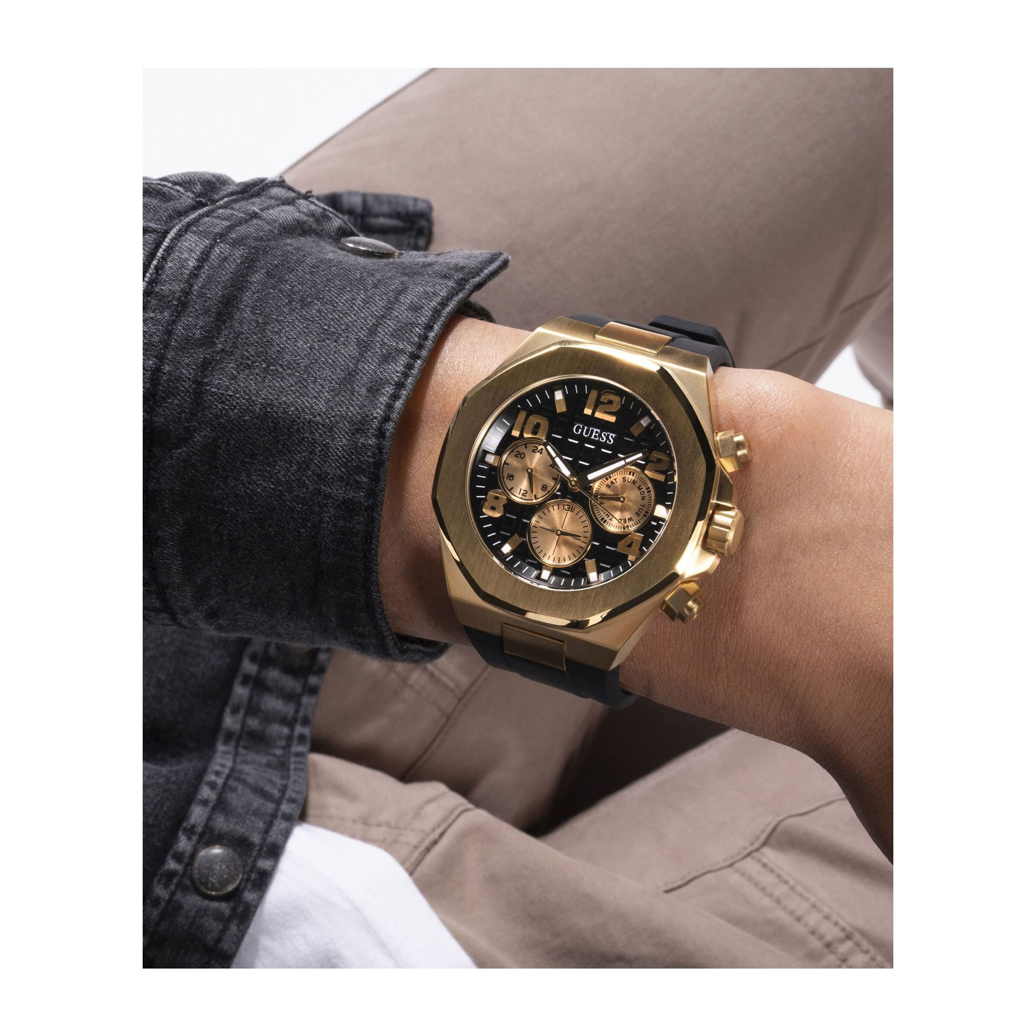 Guess Reloj Analógico De Cuarzo. Gs Empire