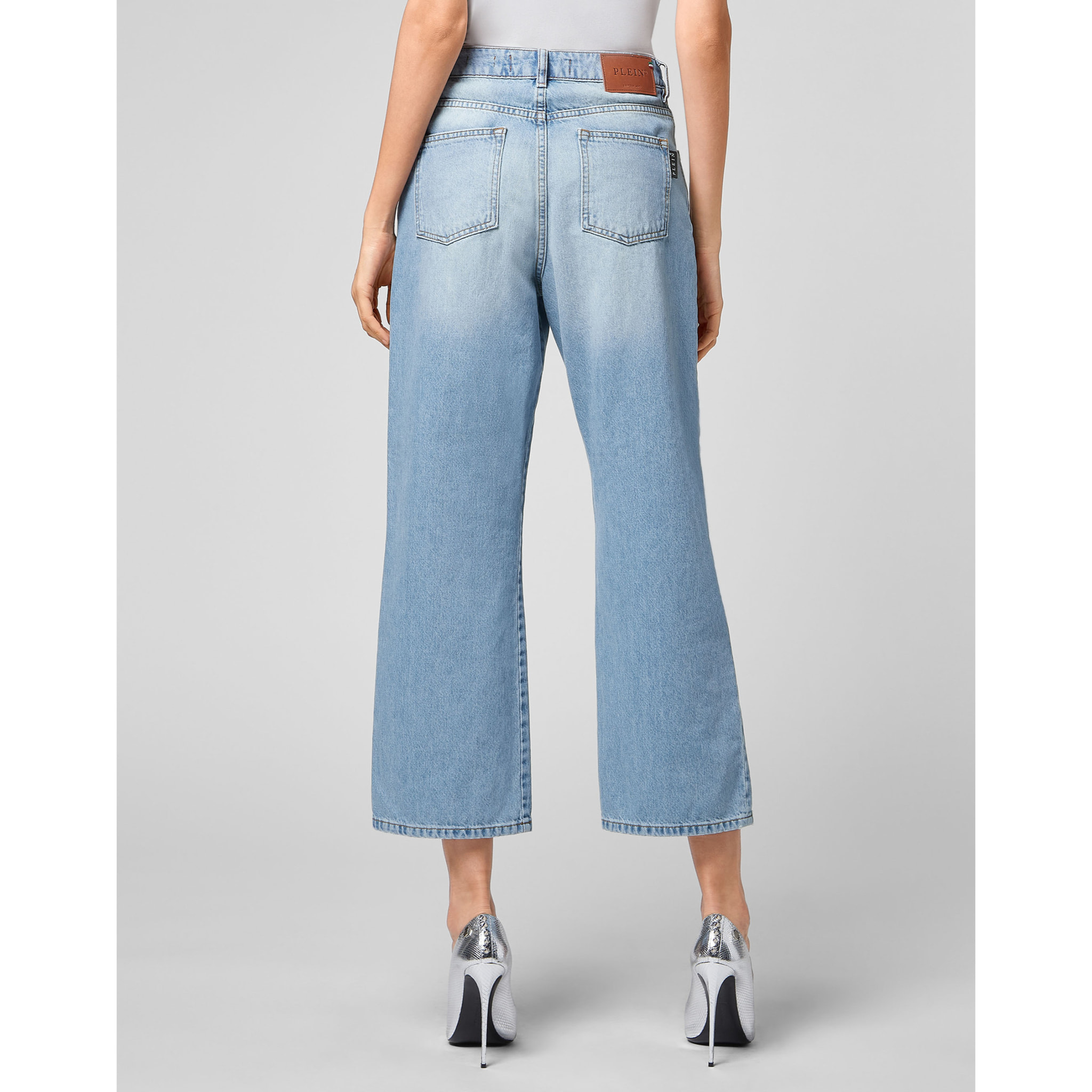 PHILIPP PLEIN Denim Trousers Loose Fit ICONIC PLEIN