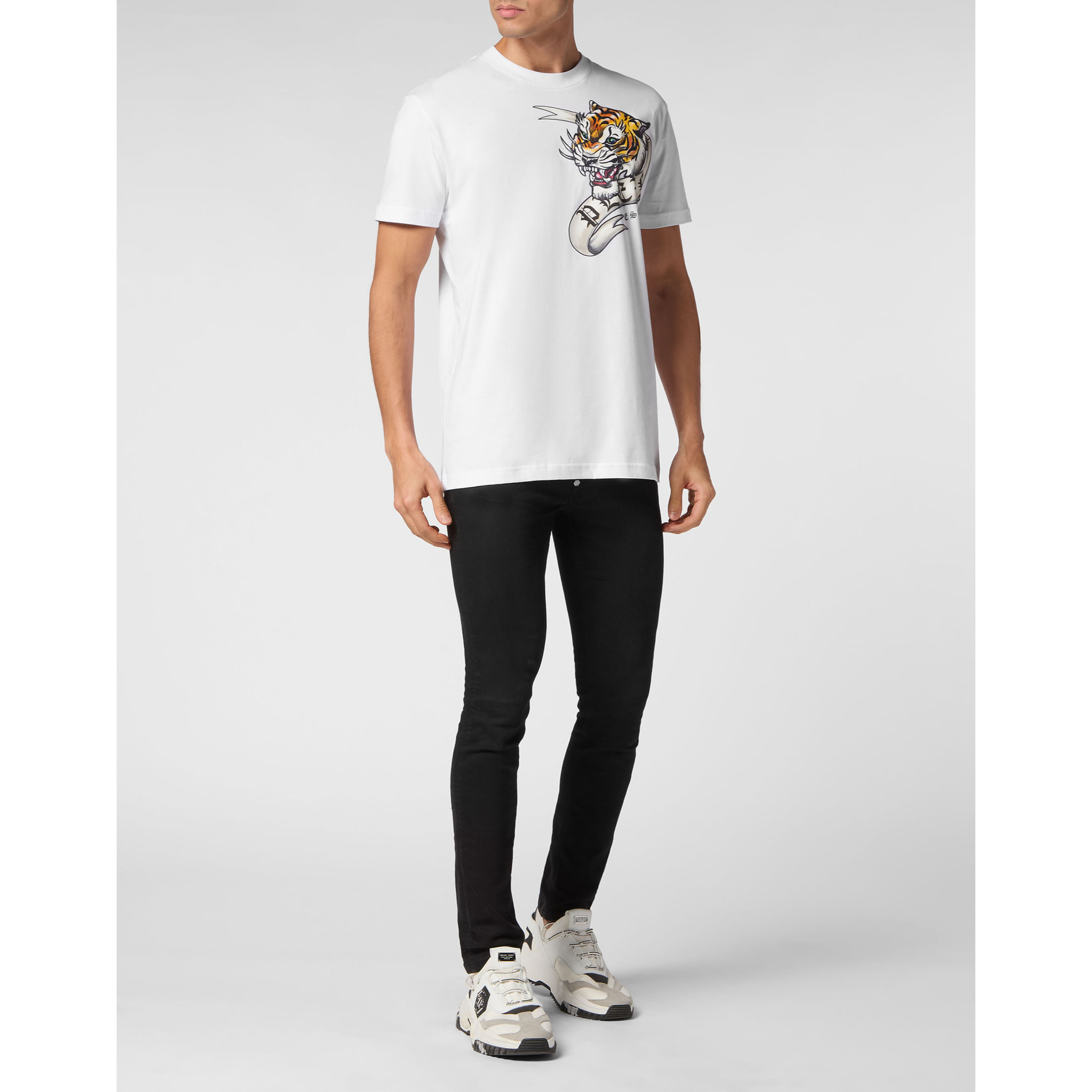 PHILIPP PLEIN T-Shirt Round Neck TATTOO