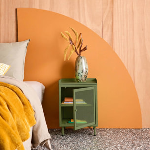 Table de chevet industrielle métal 1 porte  OHIO