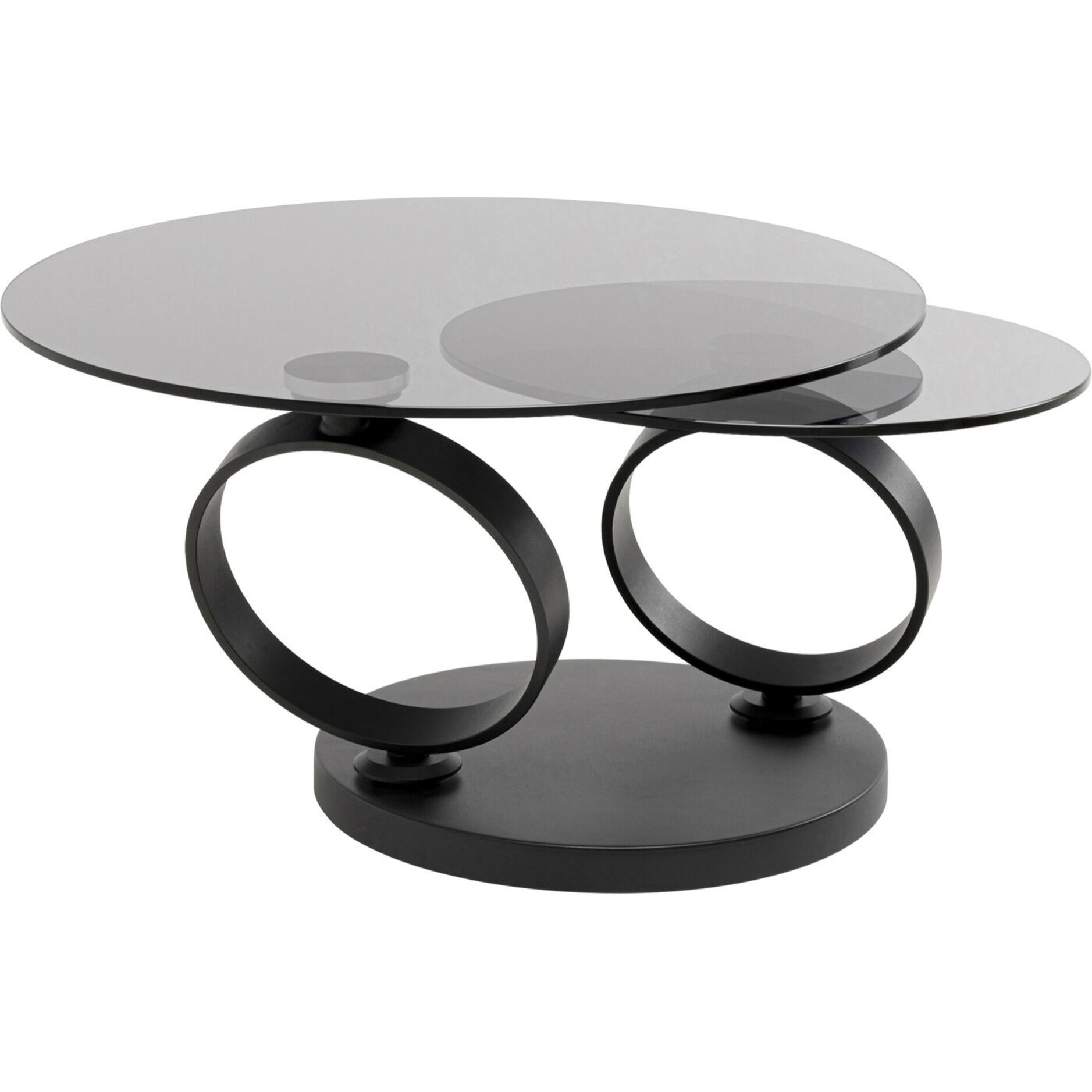 Table basse Beverly verre fumé Kare Design