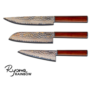 Set 3 couteaux de cuisine Ryoma Rainbow