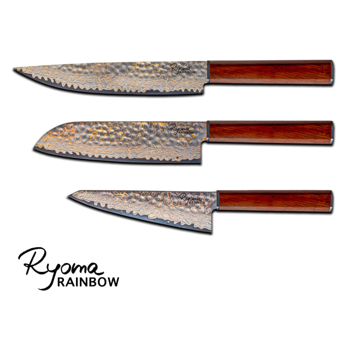 Set 3 couteaux de cuisine Ryoma Rainbow