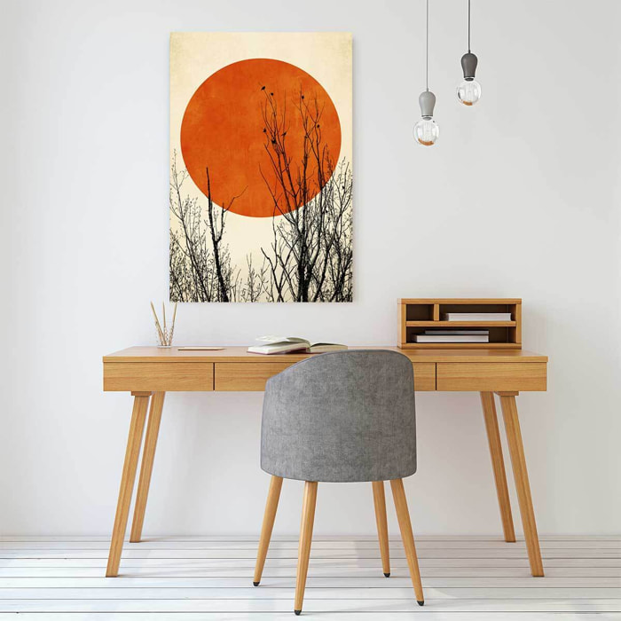 Tableau astronomie lueur hivernale  Toile imprimée