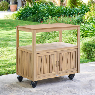 Module de cuisine d'été Lodgia 2 portes 50x87cm bois d'acacia