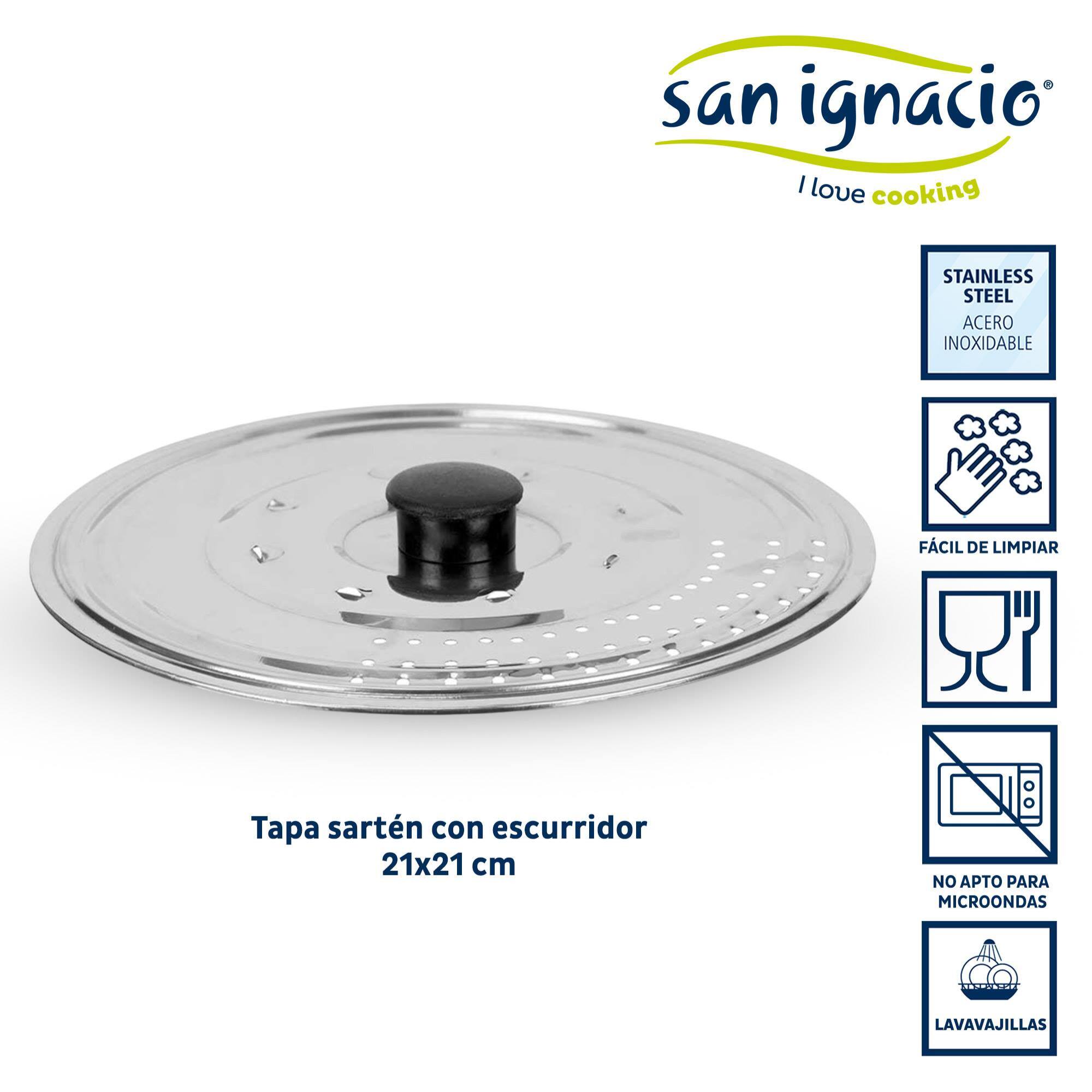 Tapa sarten metal con escurridor colección kinvara