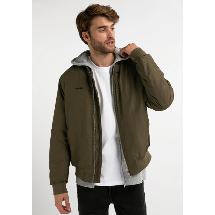 Cazadora Bomber Logo en Khaki D.Franklin