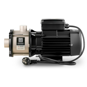 Bomba de agua de 750W con caudal máximo de 56L/min y altura de bombeo hasta 54m, diseñada para aguas claras, con carcasa resistente de acero inoxidable, funcionamiento silencioso, instalación sencilla y bajo mantenimiento - GREENCUT BA750C