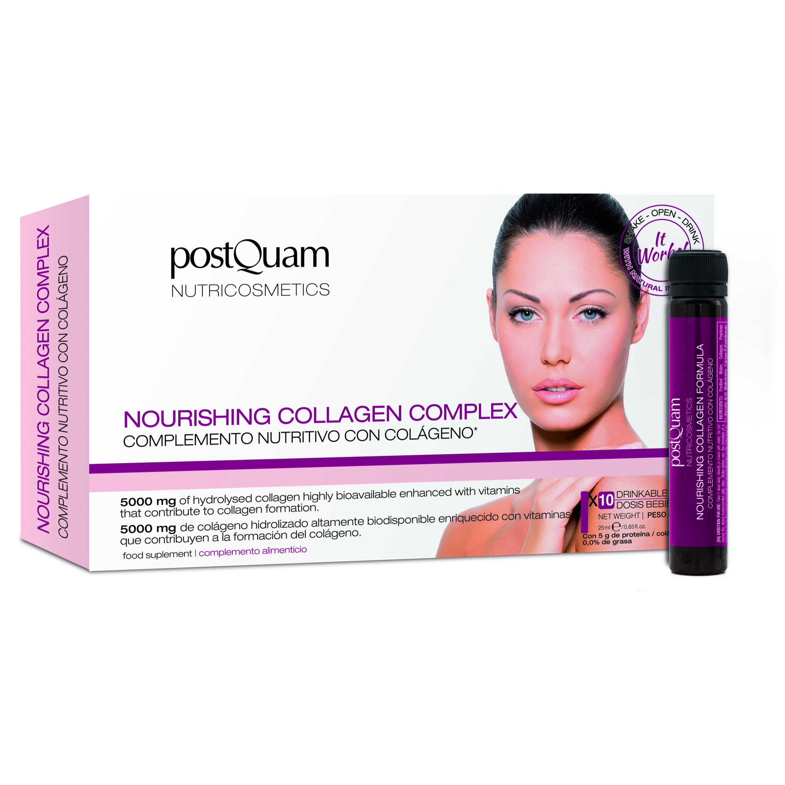 nourishing collagen complex (complemento nutritivo con colageno) 10*25 ml