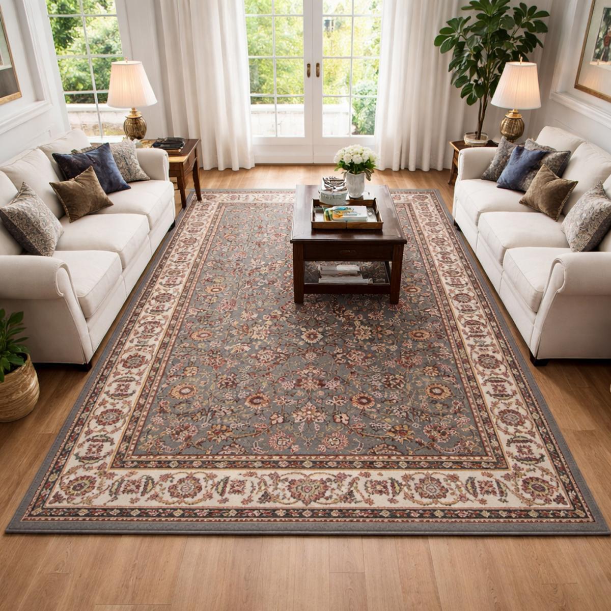 Tapis oriental tissé motif ancestral SILO