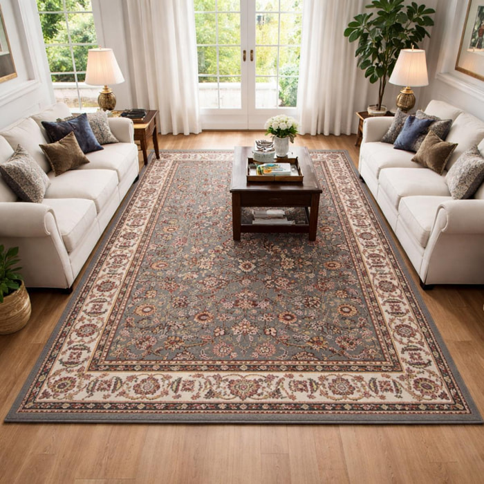 Tapis oriental tissé motif ancestral SILO