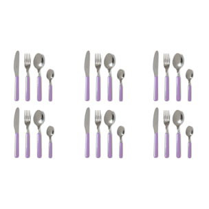 Service 24 couverts Excelsa – Fashion, Acier Lilas