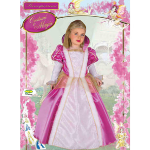 Abito Principessina Di Russia Costume Carnevale Rosa Bambina