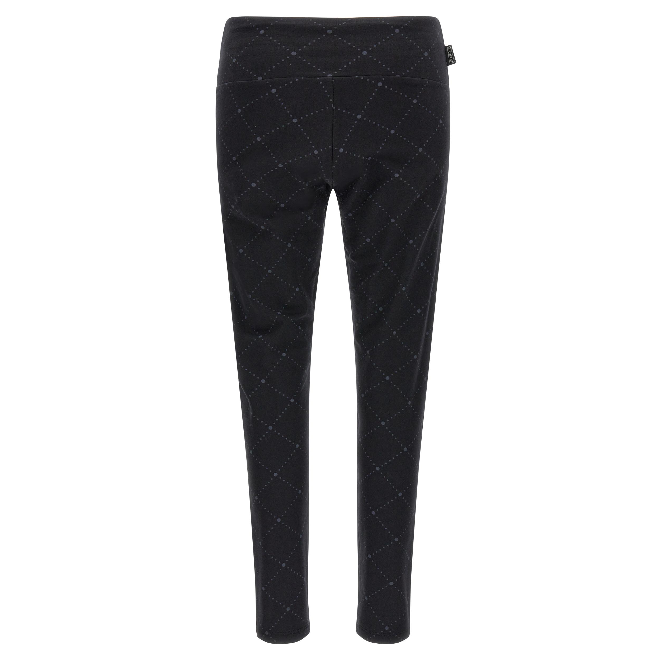 Leggings in felpa stampata con motivo geometrico in tono