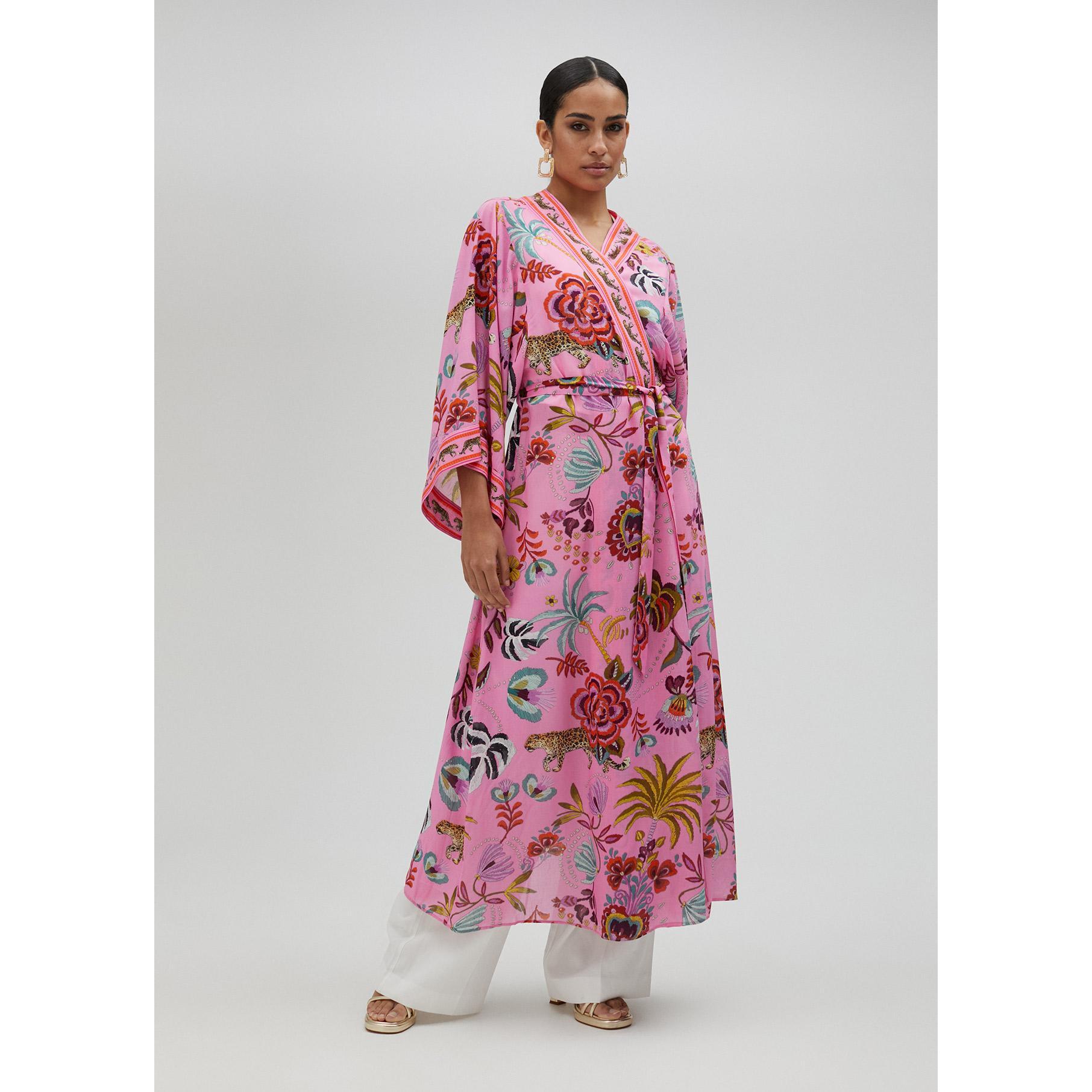 Kimono lungo tropicale