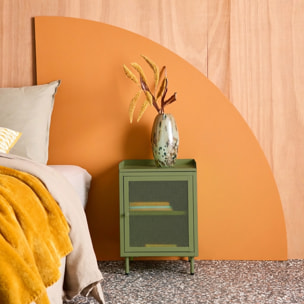 Table de chevet industrielle métal 1 porte  OHIO