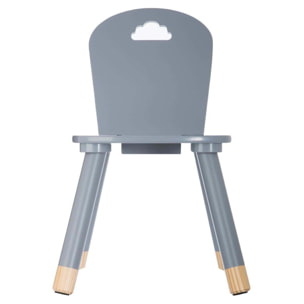 Silla para niños gris