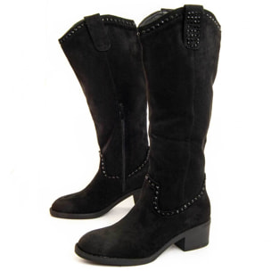 Bota De Tacón - Marron - Altura: 5 Cm