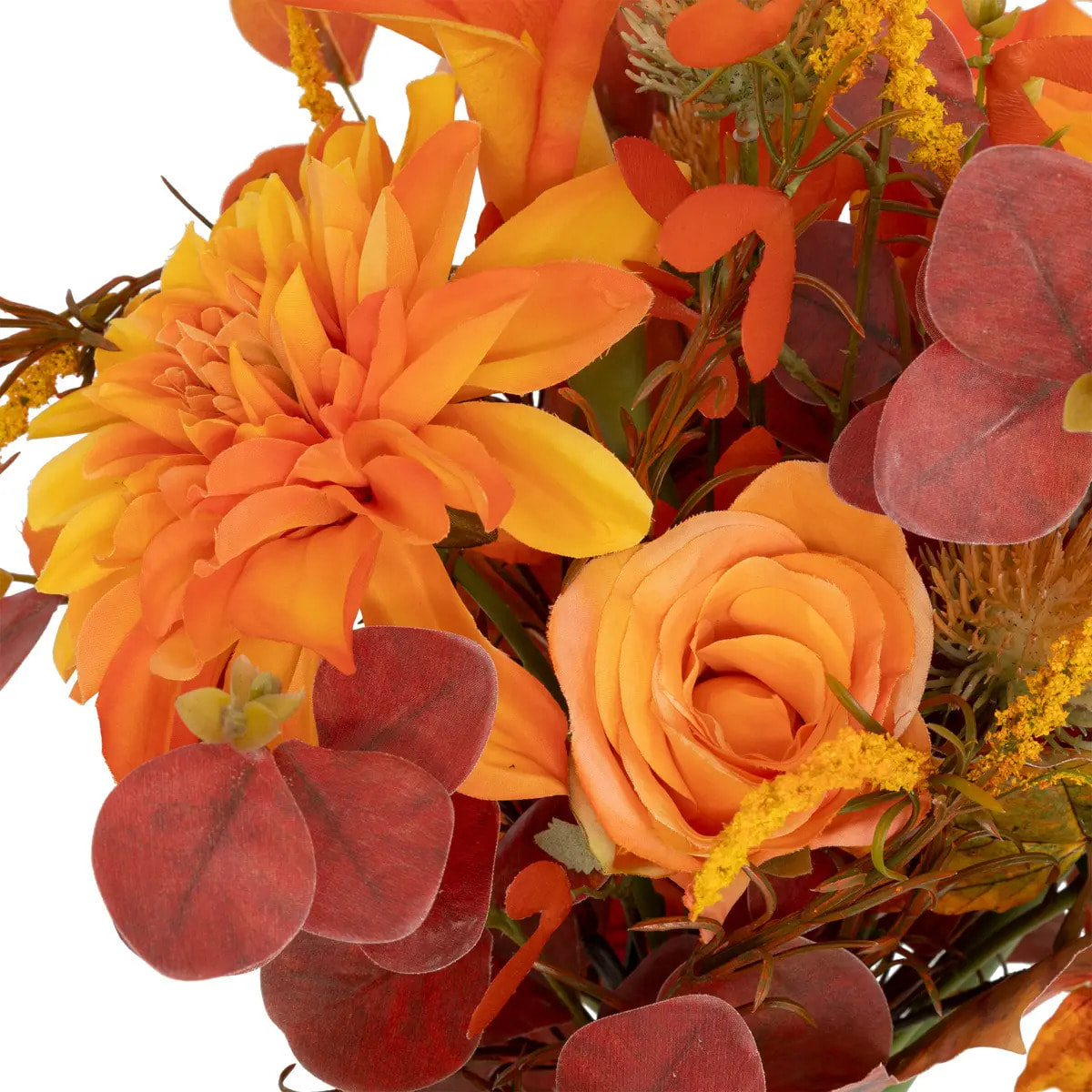 Bouquet d'automne artificiel James orange H55cm