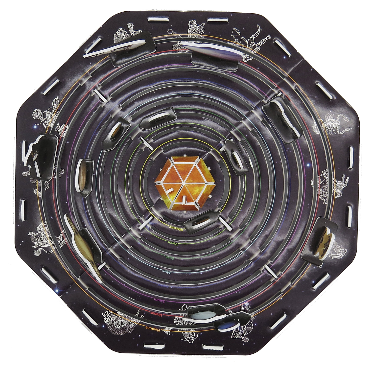 Puzzle 3D Sistema solare 45 pezzi. 20,3x20,3x4,4 cm.