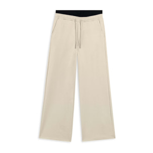 Pantaloni donna oversize con ricamo