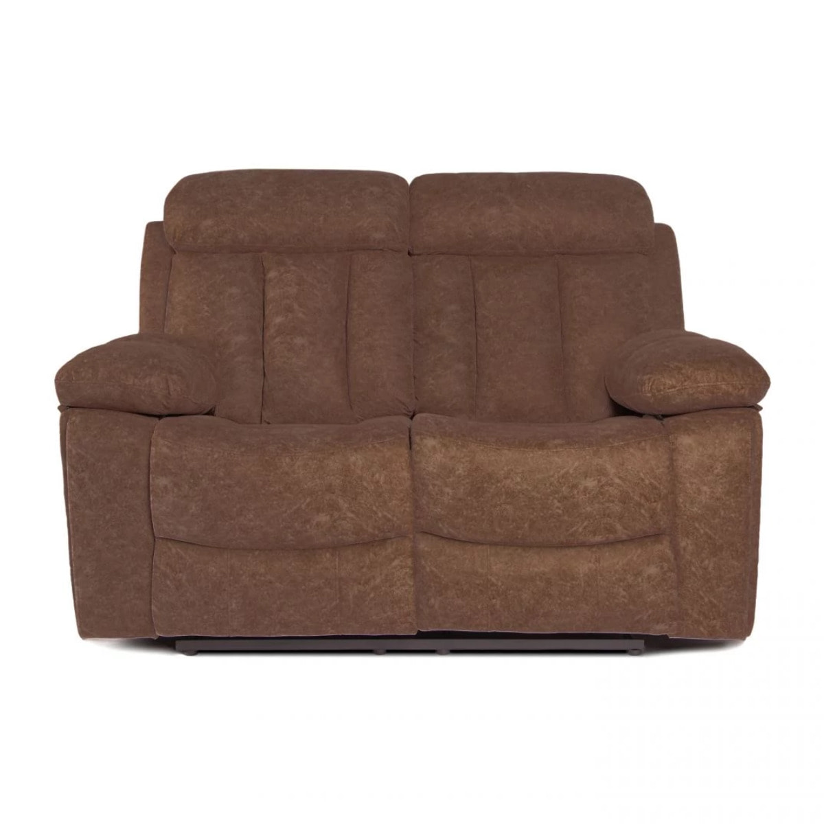 Sofá relax de 2 plazas con reposapiés elevable en chocolate 152 cm Kendal Chocolate